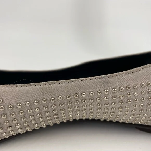 Balenciaga y2k Gray Studded Ballet Flats - Picture 9 of 16